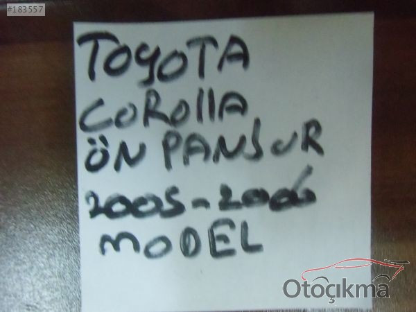 TOYOTA COROLLA ÖN PANJUR 2005 2006 MODEL  ORJİNAL ÇIKMA