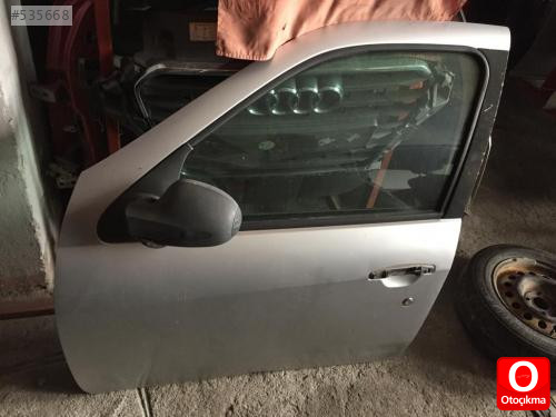 clio symbol talya sol ön kapı gri dolu hatasız