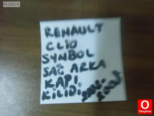RENAULT SYMBOL SAĞ ARKA KAPI KİLİDİ ORJİNAL ÇIKMA 2002-2008