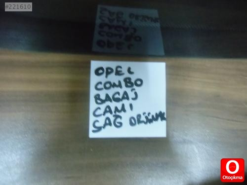 OPEL COMBO BAGAJ CAMI ORJİNAL ÇIKMA SAĞ TARAF