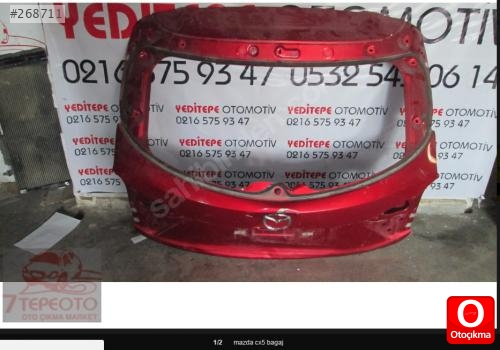 mazda çıkma yedek parça cx5 bagaj