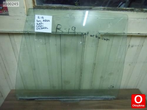 RENAULT 19 SOL ARKA KAPI CAMI ORJİNAL ADANA ÇIKMA PARÇA