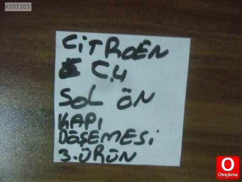CİTROEN C4 SOL ÖN KAPI DÖŞEMESİ 2005-2010 MODEL 4.ÜRÜN