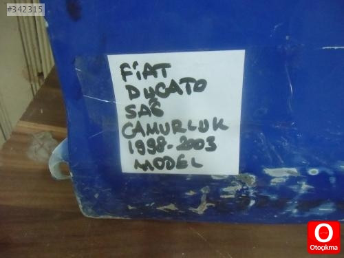 FİAT DUCATO SAĞ ÇAMURLUK 1998-2003 MODEL