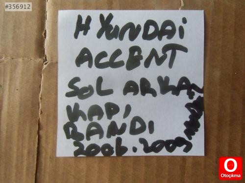 HYUNDAİ ACCENT SOL ARKA KAPI BANDI 2006-2009 MODEL - ÇITASI