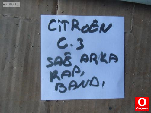 CİTROEN C3 SAĞ ARKA KAPI ÇITASI ORJİNAL