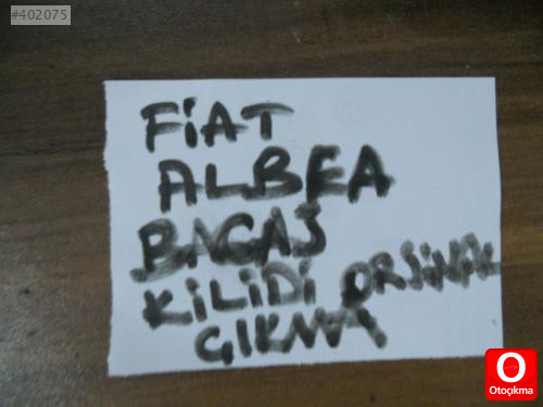 FİAT ALBEA BAGAJ KİLİDİ ORJİNAL ÇIKMA