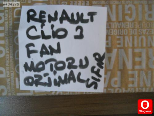 RENAULT CLİO 3 FAN MOTORU ORJİNAL SIFIR