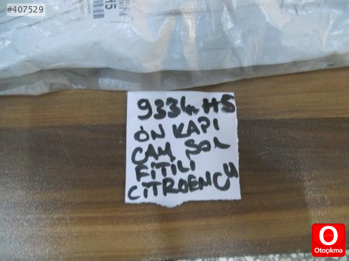 CİTROEN C4 SOL ÖN KAPI  CAM FİTİLİ 9334.H5 ORJİNAL