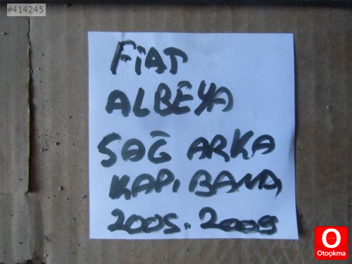 FİAT ALBEA SAĞ ARKA KAPI BANDI 2005-2009 MODEL