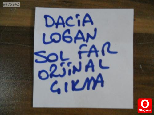DACİA LOGAN SOL FAR ORJİNAL ÇIKMA