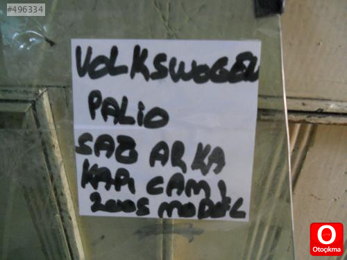 VOLKSWAGEN POLO SAĞ ARKA KAPI CAMI 2005 MODEL ORJİNAL
