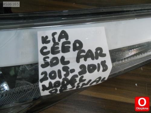 KİA CEED SOL FAR ORJİNAL ÇIKMA MERCEKLİ LEDLİ ZENONLU