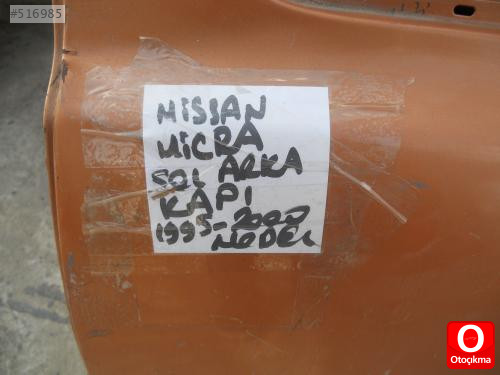 NİSSAN MİCRA SOL ARKA KAPI 1995-2000 MODEL ORJİNAL 2