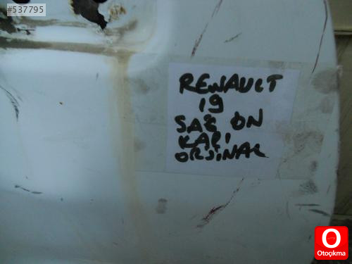 RENAULT 19 SAĞ ÖN KAPI ORJİNAL ÇIKMA