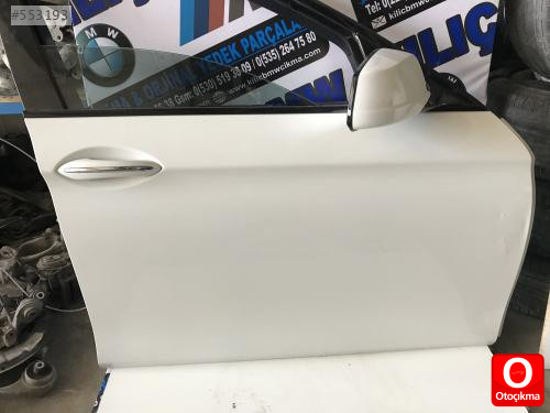 BMW F10 520 525 530 ÇIKMA ORJİNAL SAĞ ÖN KAPI BEYAZ BOYASIZ