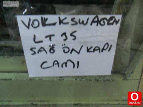VOLKSWAGEN LT35 SAĞ ÖN KAPI CAMI ORJİNAL