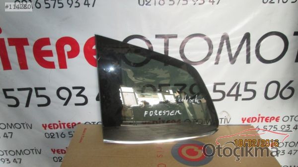 subaru forester kelebek camı sol arka 
