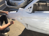 Beyaz sol ön çamurluk Citroen C Elysee