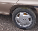 1998 opel astra f station 1.4 8v çıkma sol arka jant lastik