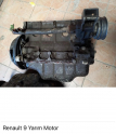 çıkma parça renault R 9 yarım motor