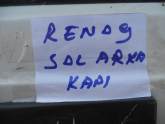 RENAULT 9 SOL ARKA KAPI ORJİNAL ÇIKMA DOLU HATASIZ