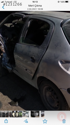 Peugeot 206 sol arka kapı gri hatasız