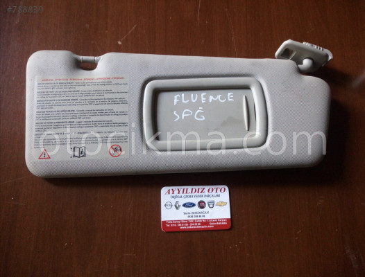 RENAULT FLUENCE SAĞ GÜNEŞLİK