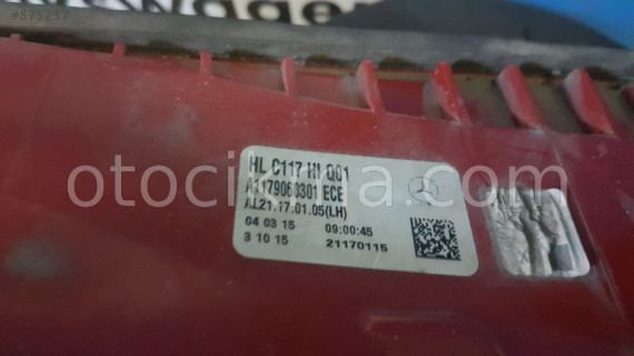 2016 MERCEDES CLA SOL LED STOP OTOBEKİR