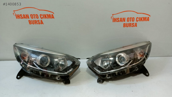 Renault captur mercekli sağ sol far orijinal Çıkma 2012