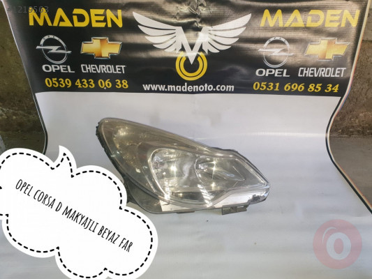ÇIKMA OPEL CORSA D MAKYAJLI BEYAZ FAR