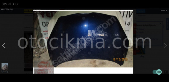 Mazda 2 ön kaput