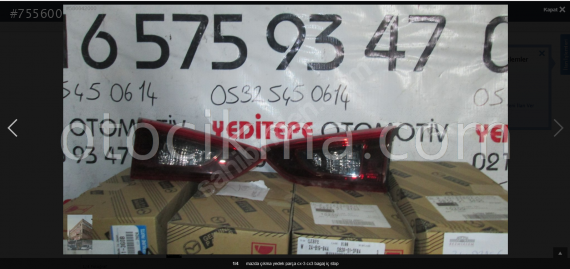mazda cx-3 cx3 bagaj stopları