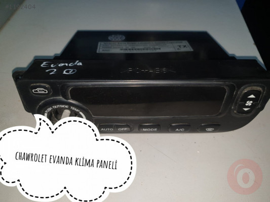 ÇIKMA CHEVROLET EVANDA KLİMA PANELİ