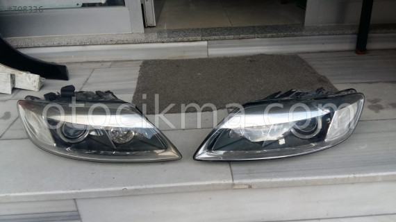 audi q7 sağ sol far orjinal çıkma parça