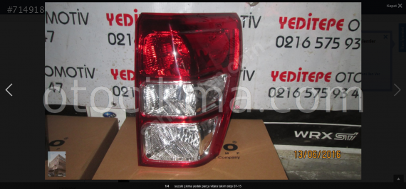 suzuki vitara sağ stop 2007-2015
