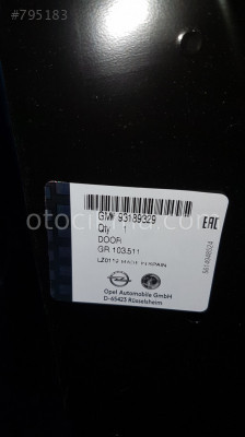 OPEL CORSA D SAG ÖN KAPI SIFIR OTOBEKİR