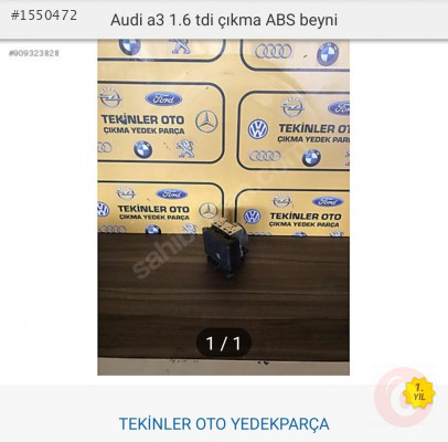 Çıkma Audi A3 ABS beyni