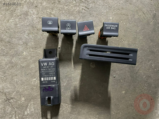 ARKA CAM REZİSTANSININ BASMALI TUŞU 6C0959621A ORJİNAL ÇIKMA - Volkswagen 6C0 959 621 A Orijinal Çıkma Yedek Parça Ankara
