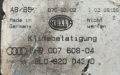 Audi A4 B5 Isıtıcı Kontrol Klima Kontrol Paneli 8L0820043