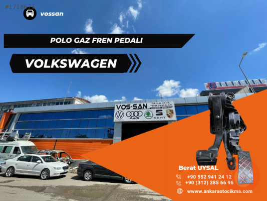 polo gaz fren pedalları ORJİNAL ÇIKMA PARÇA - Vossan Otomotiv polo gaz fren pedalları ORJİNAL ÇIKMA PARÇA - Volkswagen Orijinal Çıkma Yedek Parça Ankara