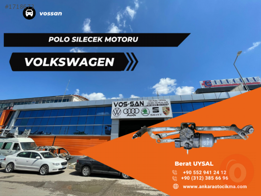 2012 sonrası polo silecek motoru ORJİNAL ÇIKMA PARÇA - Volkswagen  Orijinal Çıkma Yedek Parça Ankara
