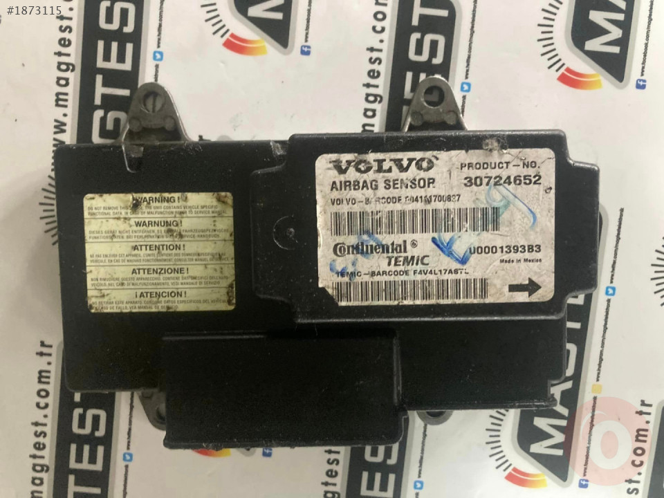 Volvo / V50 / 30724652 SRS KONTROL ÜNİTESİ VOLVO S40 V50 AİRBAG MODUL