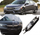Honda Civic FC5 Ön Panjur KROM 2019-2021 (Park Sensör Delik