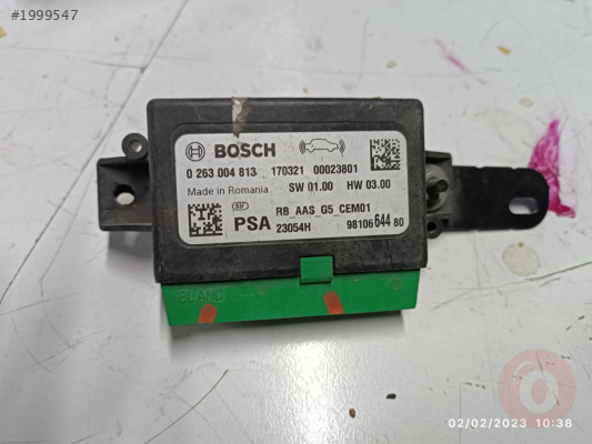 0263004813 Citroen Berlingo park sensörü beyni