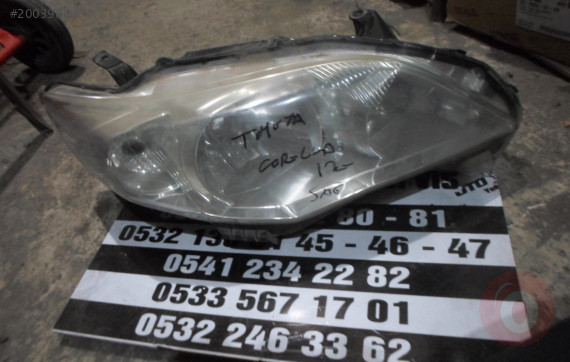 TOYOTA COROLLA 2012 SAĞ FAR ÇIKMA