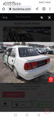 Suzuki swift arka bagaj