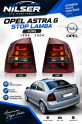 Opel Astra G Hactback Sağ-Sol Takım Stop Lambası FÜME 1998-2004