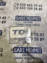SIFIR VW TDI BAGAJ YAZISI