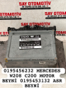 0195456232 MERCEDES W208 C200 MOTOR BEYNİ 0195453132 ASR BEYNİ